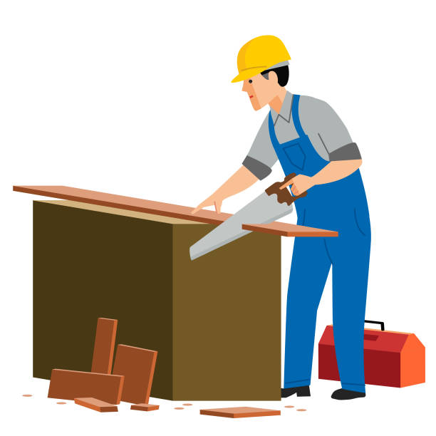 من نحن builder cutting lumber